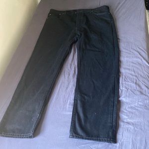 black straight jeans